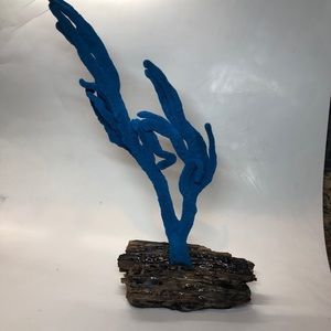 Blue 100% natural finger sponge coral